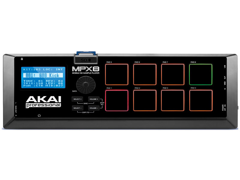 Akai Pro MPX 8 SD Sample Pad kontroller | hangszerdiszkont.hu