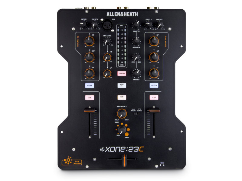 Allen & Heath XONE:23C 2+2-csatornás DJ keverő USB hangkártyával | hangszerdiszkont.hu