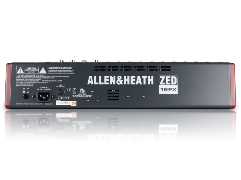Allen & Heath ZED-16FX 16-csatornás effektes/USB-s keverőpult | hangszerdiszkont.hu