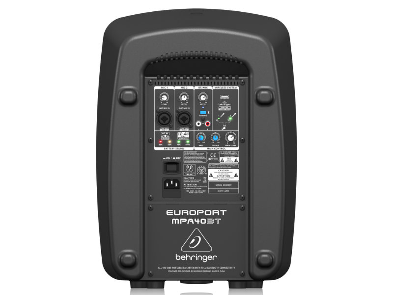 Behringer MPA40BT 40W akkus mobil hangfal Bluetooth kapcsolatal | hangszerdiszkont.hu