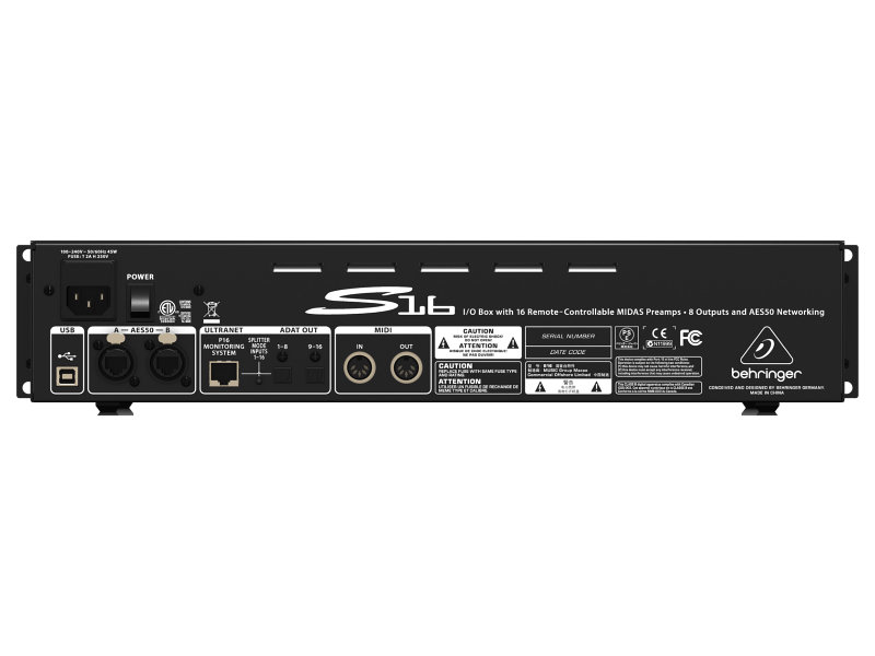 Behringer S16  Digital Snake 16-csatornás I/O Box | hangszerdiszkont.hu