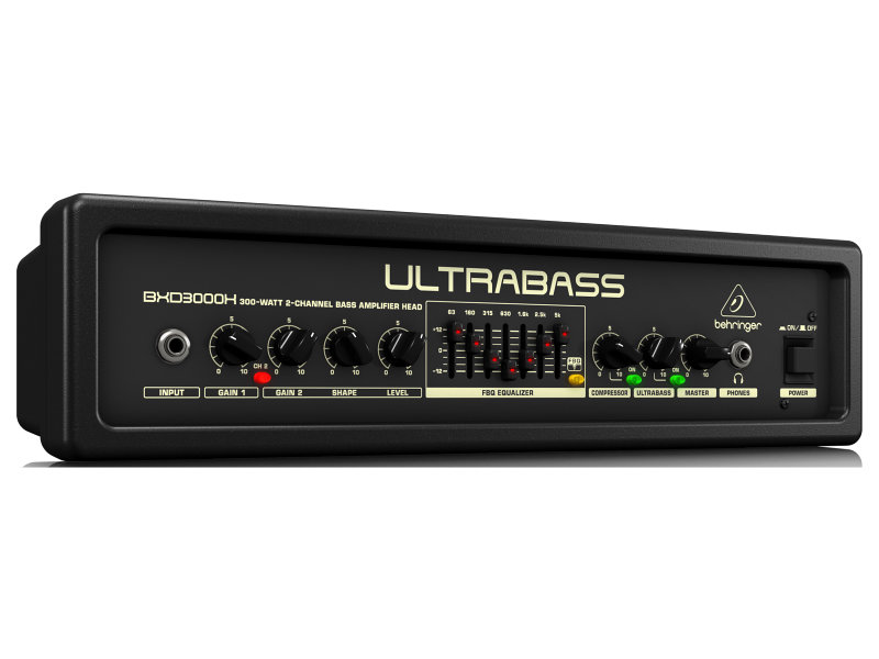 Behringer ULTRABASS BXD3000H 300W basszus erősítőfej | hangszerdiszkont.hu