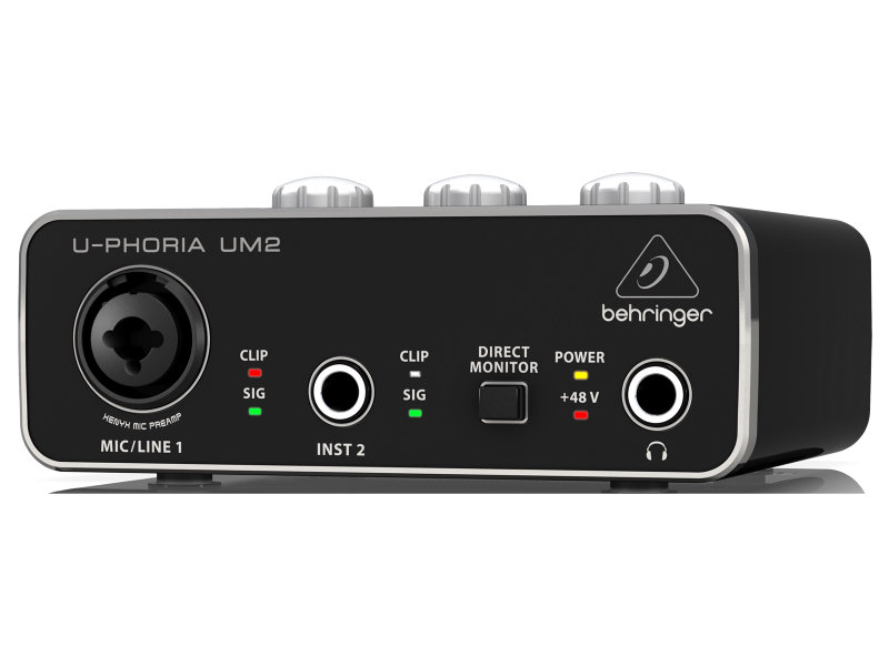 Behringer UM2 U-Phoria 2x2 I/O USB audio interfész | hangszerdiszkont.hu
