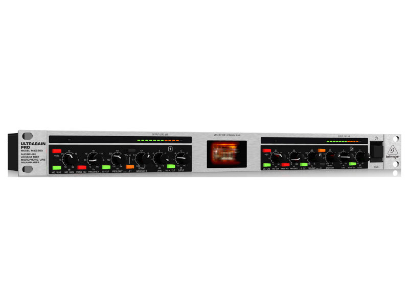 Behringer Ultragain Pro MIC2200 V2 két csatornás csöves előfok | hangszerdiszkont.hu