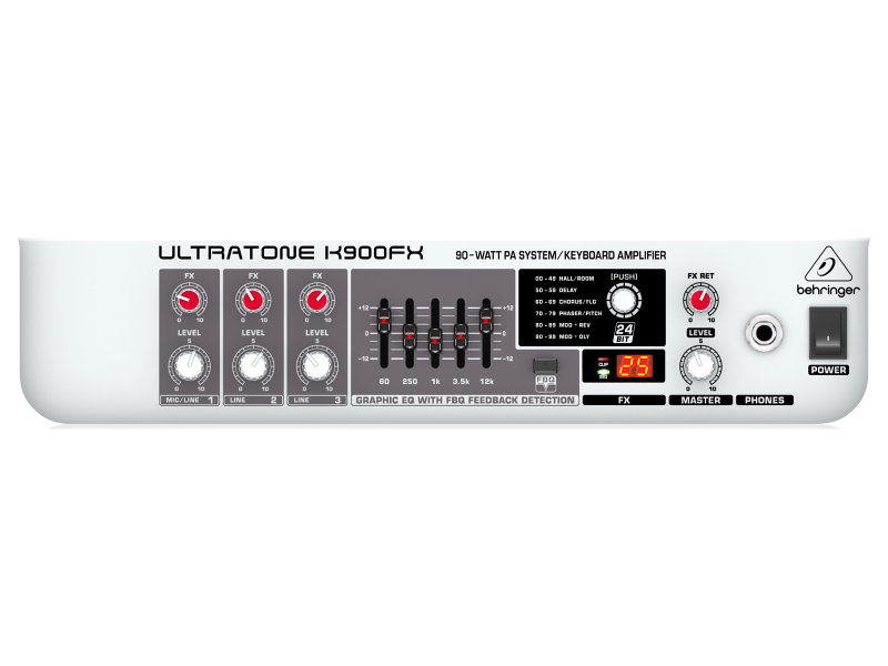 Behringer Ultratone K900FX 90W erősítő/PA rendszer billentyűs hangszerekhez | hangszerdiszkont.hu