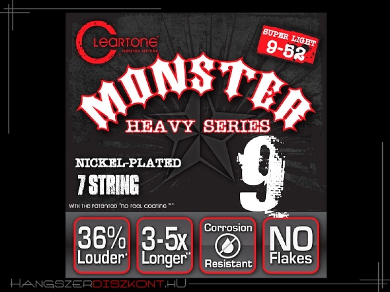 Cleartone 9409-7 Monster Heavy nikkel 09-52 (7-húros) | hangszerdiszkont.hu
