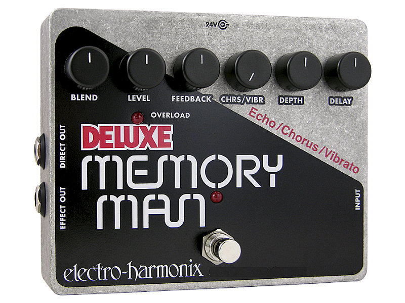 Electro-Harmonix Deluxe Memory Man analóg visszhang, Chorus, Vibrato pedál | hangszerdiszkont.hu