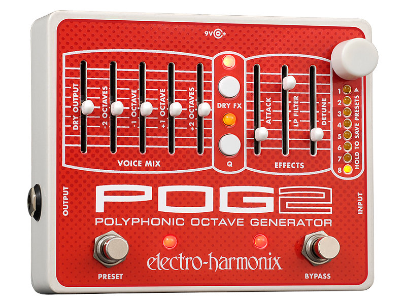 Electro-Harmonix POG2 polifónikus oktávgenerátor | hangszerdiszkont.hu