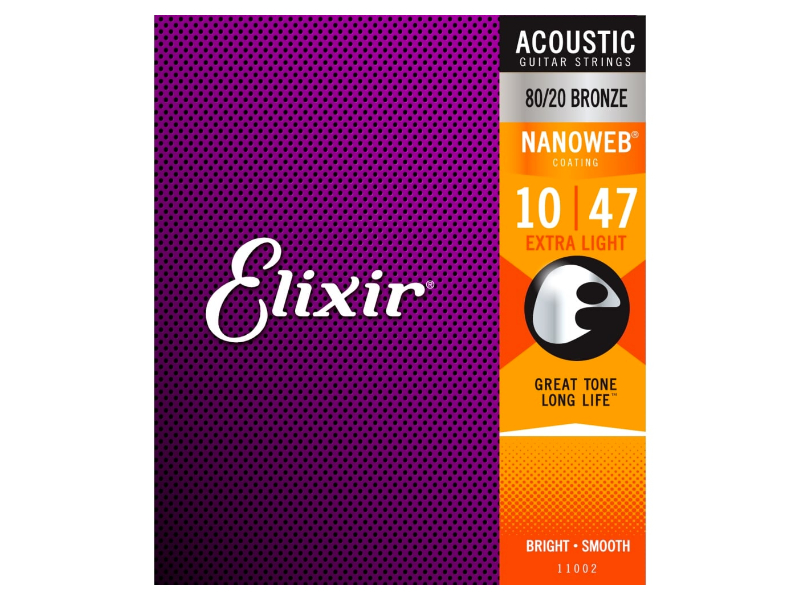 Elixir 11002 NanoWeb Extra Light Acoustic 80/20 bronz 10-47 | hangszerdiszkont.hu