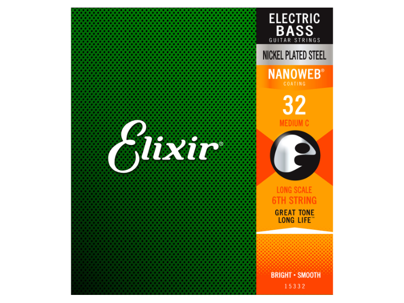 Elixir 15332 Medium C Nickel hatodik basszus húr .032 | hangszerdiszkont.hu