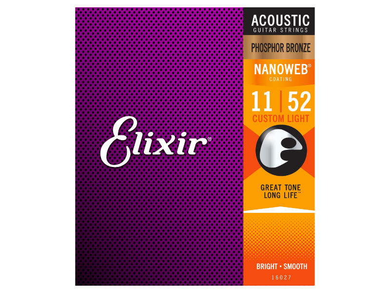 Elixir 16027 NanoWeb Custom Light Acoustic foszforbronz 11-52 | hangszerdiszkont.hu