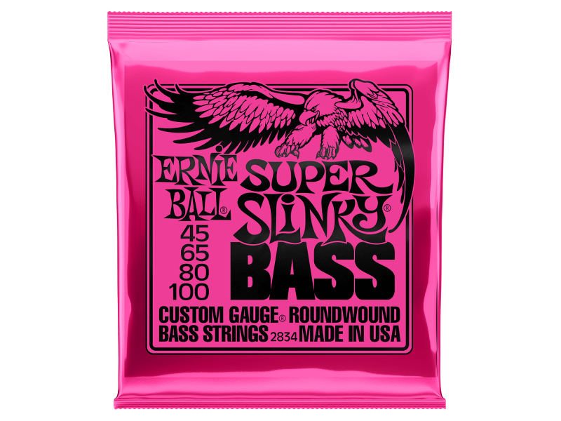 Ernie Ball 2834 Super Slinky Bass Nickel 45-100 | hangszerdiszkont.hu