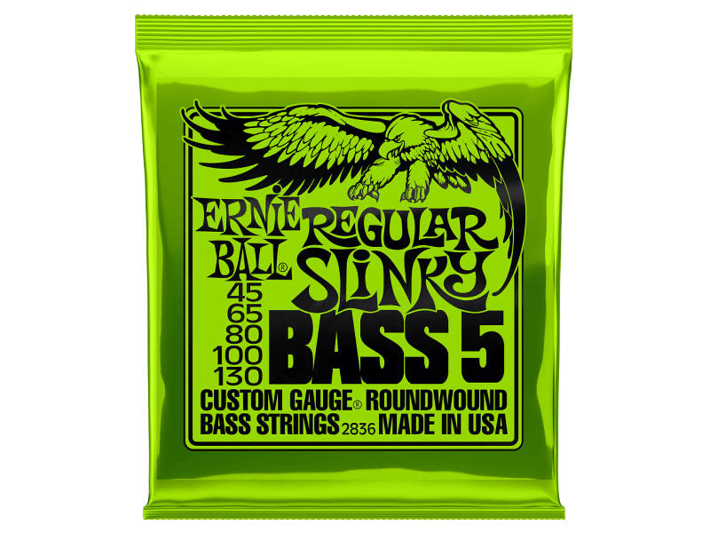 Ernie Ball 2836 Regular Slinky 5-String Bass Nickel 45-130 | hangszerdiszkont.hu