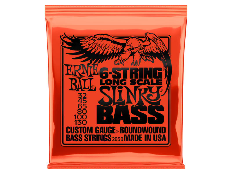 Ernie Ball 2838 6-String Slinky Bass Long Scale Nickel 32-130 (6-húros) | hangszerdiszkont.hu