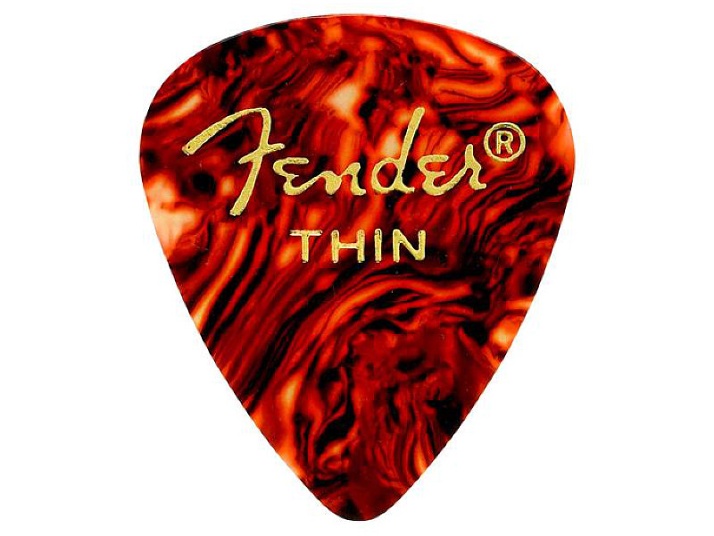 Fender 351 Shape Classic Celluloid gitárpengető - Shell thin | hangszerdiszkont.hu