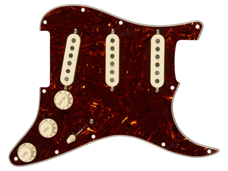Fender Pre-Wired Strat Pickguard Tex-Mex Tortoise Shell | hangszerdiszkont.hu