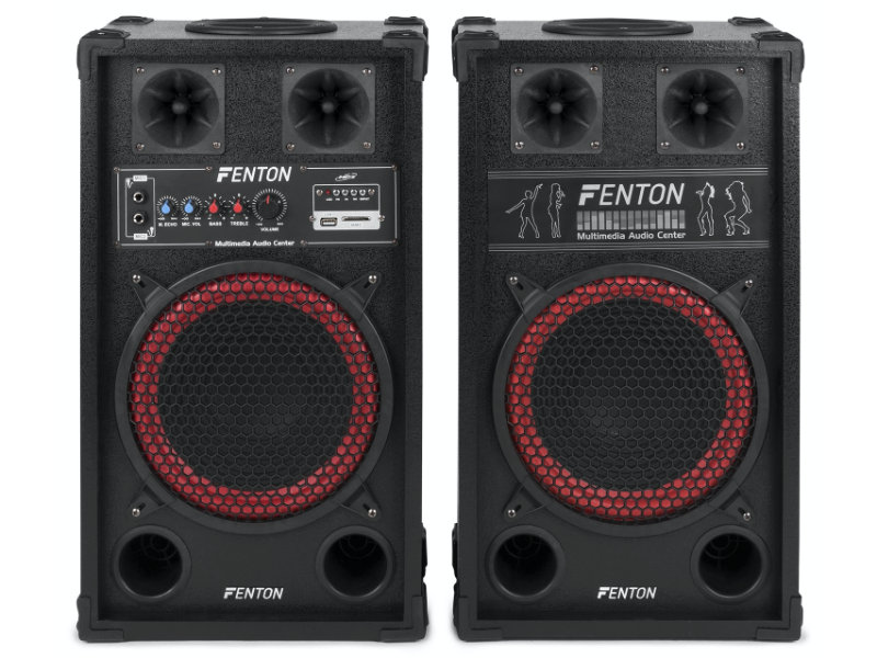 Fenton SPB-10 PA 2x300W aktív karaoke hangfal szett | hangszerdiszkont.hu
