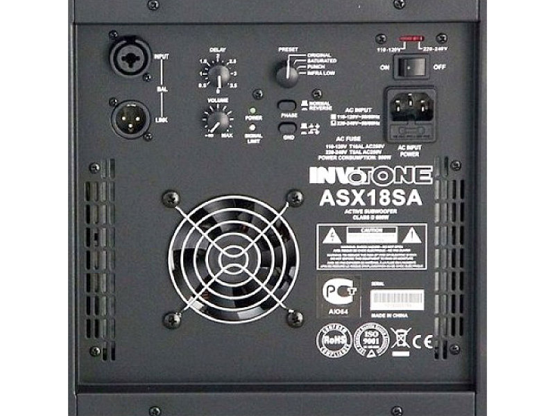 Invotone ASX18SA 600W aktív mélynyomó | hangszerdiszkont.hu