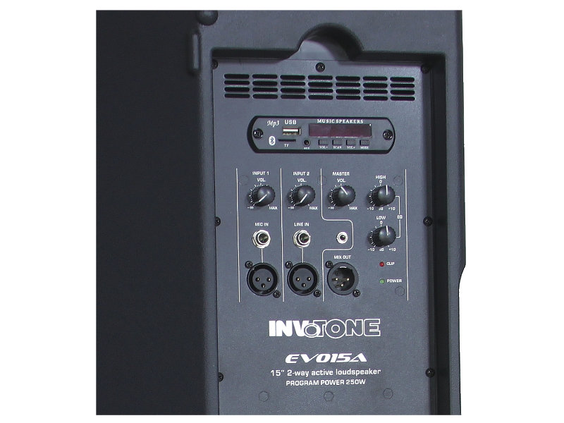 Invotone EVO15A 120W aktív hangfal MP3/Bluetooth funkciókal | hangszerdiszkont.hu