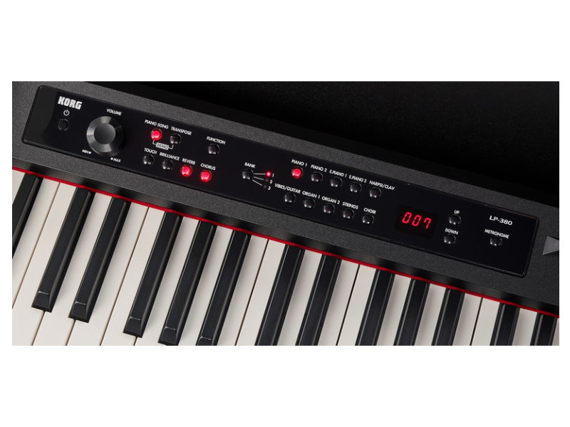Korg LP-380U-RWBK digitális zongora - rózsafa - fekete erezettel | hangszerdiszkont.hu