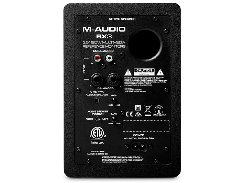 M-Audio BX3 50W aktív stúdió monitor hangfalpár | hangszerdiszkont.hu