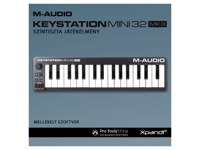 M-Audio Keystation Mini 32 MK3 MIDI vezérlő | hangszerdiszkont.hu