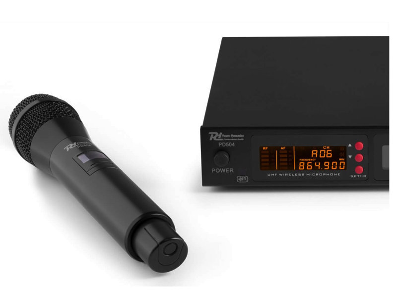 Power Dynamics PD504H UHF vezeték nélküli 4db kéziadós mikrofon szett | hangszerdiszkont.hu
