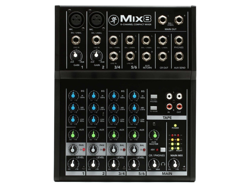 Mackie Mix8 8-csatornás kompakt keverő | hangszerdiszkont.hu