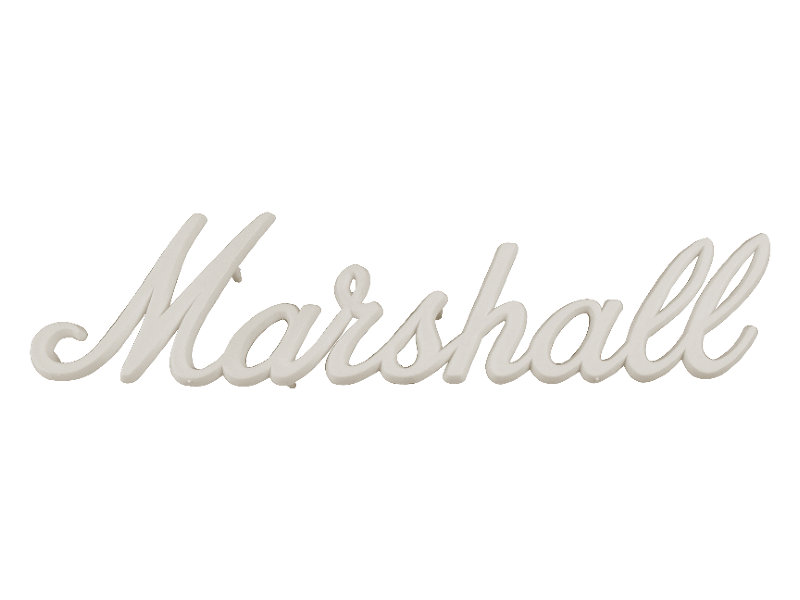 Marshall logo - fehér - 15 cm | hangszerdiszkont.hu
