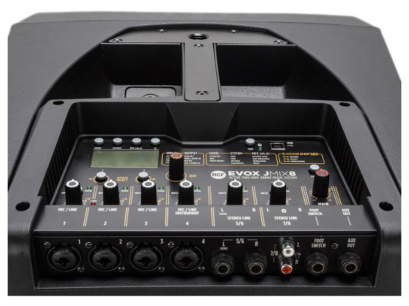 RCF EVOX JMIX8 700W aktív hordozható array hangrendszer | hangszerdiszkont.hu