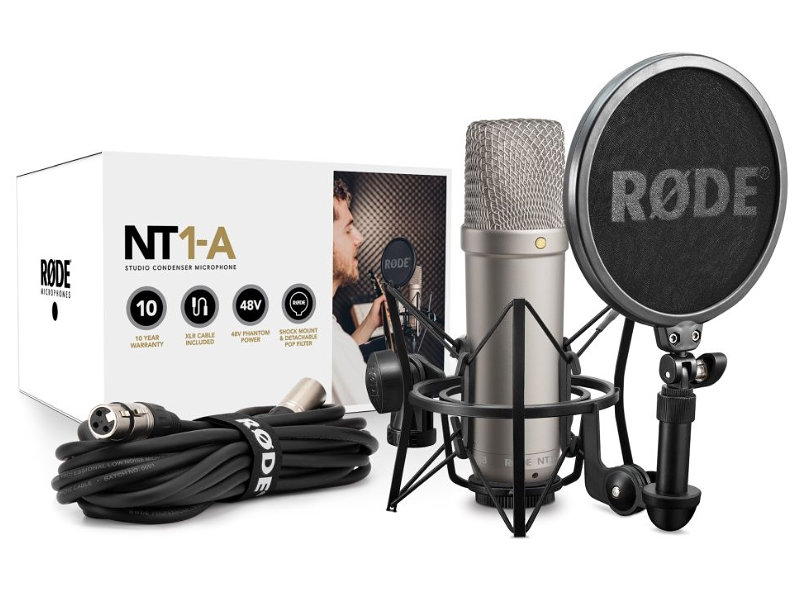 Rode NT1-A nagymembrános kondenzátor stúdiómikrofon csomag | hangszerdiszkont.hu