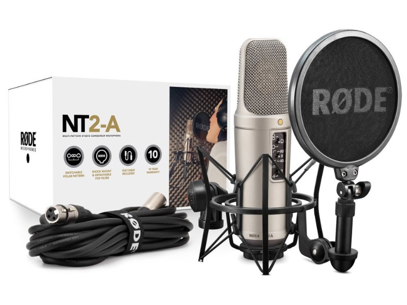 Rode NT2-A nagymembrános stúdiómikrofon csomag | hangszerdiszkont.hu