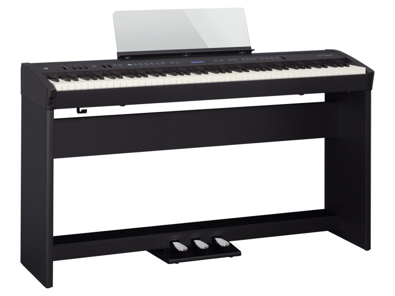 Roland FP-60X BK digitális zongora - állvánnyal, pedálkonzollal + Ajándék 3 hónapos online zongoraóra applikáció! | hangszerdiszkont.hu