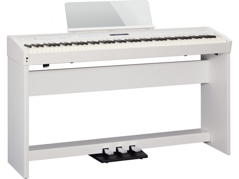 Roland FP-60X WH digitális zongora - állvánnyal, pedálkonzollal + Ajándék 3 hónapos online zongoraóra applikáció! | hangszerdiszkont.hu