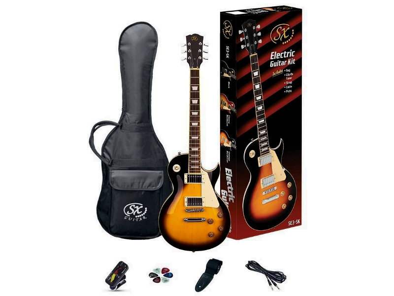 SX SE3 Electric Guitar Kit 3-Tone Sunburst | hangszerdiszkont.hu