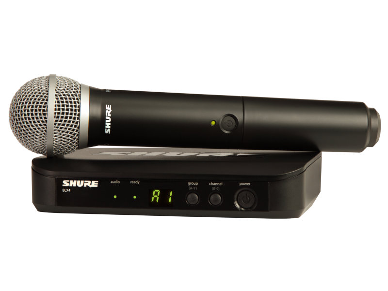 Shure BLX24E/PG58 HE8 vezeték nélküli kéziadós dinamikus mikrofon szett | hangszerdiszkont.hu