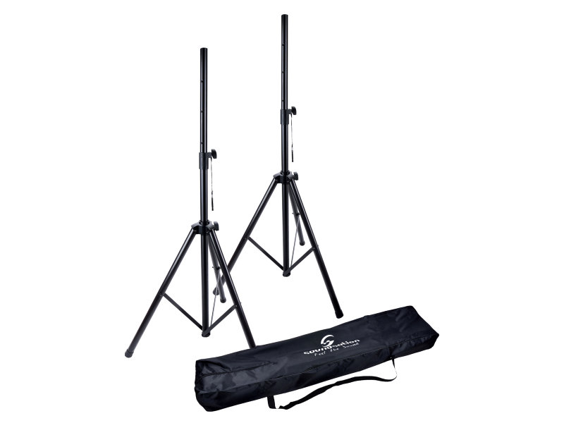 Soundsation SPST-SET80-BK aluminium hangfalállvány szett - táskával | hangszerdiszkont.hu