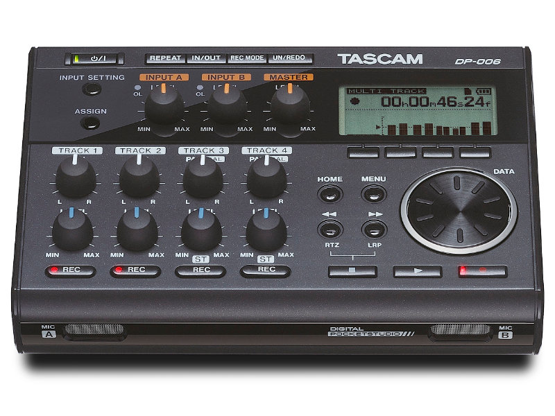 Tascam DP-006 6-sávos digitális hangrögzítő és stúdió eszköz | hangszerdiszkont.hu
