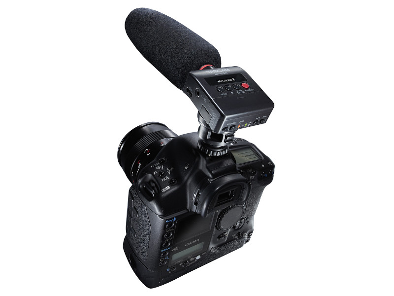 Tascam DR-10SG DSLR kamerára szerelhető puskamikrofonos hangrögzítő | hangszerdiszkont.hu