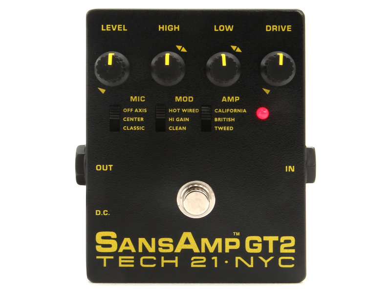 Tech 21 SansAmp GT2 analóg csöves erősítő emulátor pedál | hangszerdiszkont.hu