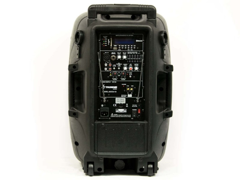 Thunder Audio ACCU-12 600W akkus mobil hangfal 2 kézimikrofonnal | hangszerdiszkont.hu