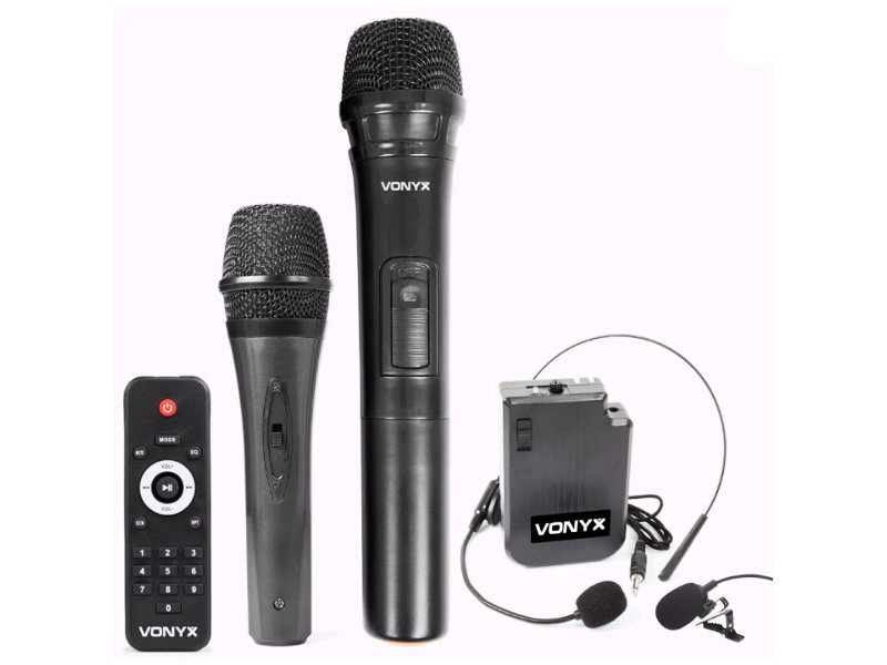 Vonyx AP1200PA 300W akkus mobil hangosítás kéziadós-, kitűző- és fejpántos mikrofonnal | hangszerdiszkont.hu