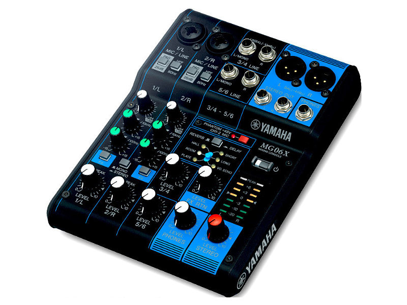 Yamaha MG06X 6-csatornás, effektes analóg keverő | hangszerdiszkont.hu