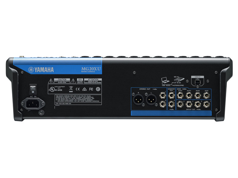 Yamaha MG20XU 20-csatornás, effektes analóg keverő | hangszerdiszkont.hu