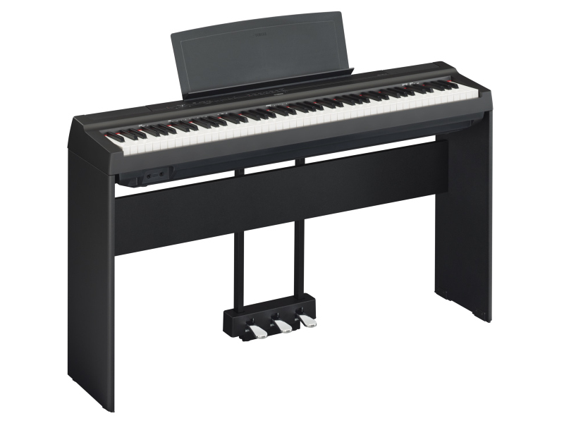 Yamaha P-125A B digitális zongora szett állvánnyal és hármas pedálsorral | hangszerdiszkont.hu