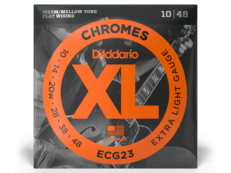 DAddario ECG23 Chromes Flat Wound köszörült 10-48 | hangszerdiszkont.hu