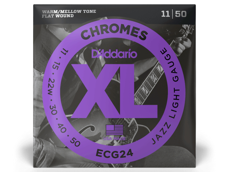 DAddario ECG24 Chromes Flat Wound köszörült 11-50 | hangszerdiszkont.hu