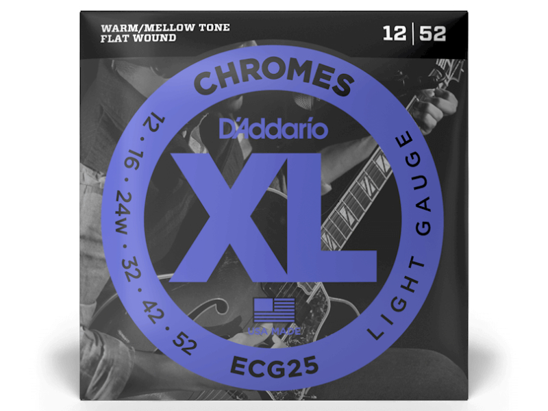 DAddario ECG25 Chromes Flat Wound köszörült 12-52 | hangszerdiszkont.hu