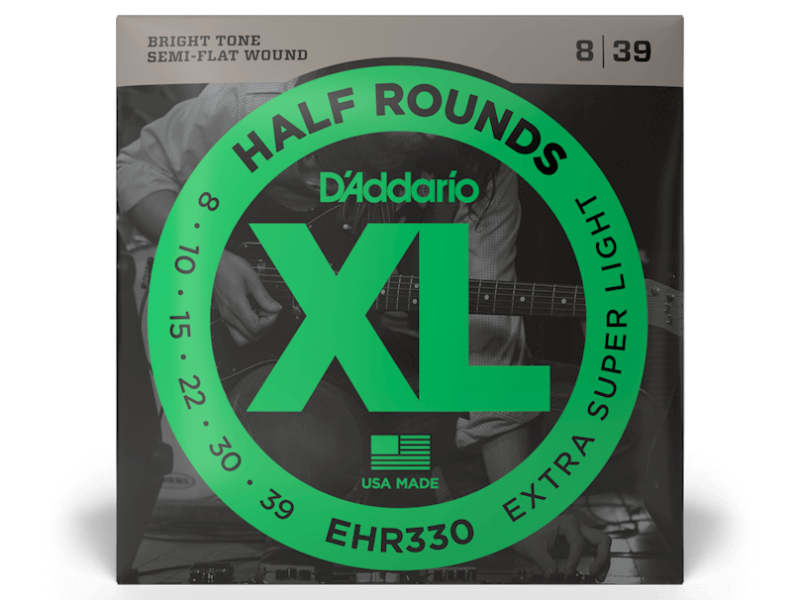 DAddario EHR330 Half Rounds Extra Super Light 8-39 | hangszerdiszkont.hu