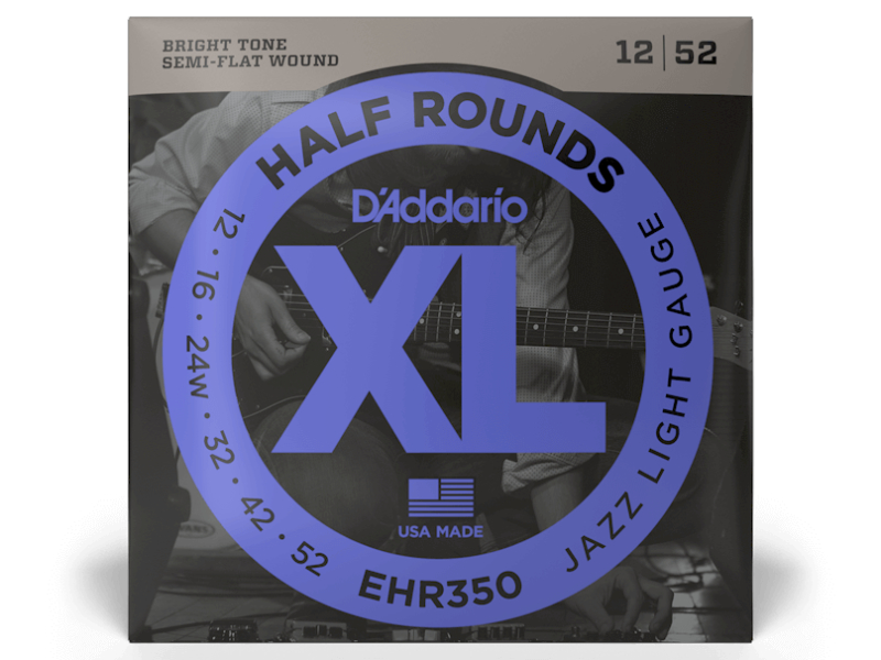 DAddario EHR350 Half Rounds Jazz Light 12-52 | hangszerdiszkont.hu